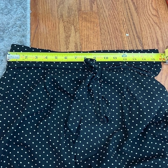 Halogen Polka Dot Wide Leg Tie Waist Pants Size Small Beachy Summer - Picture 6 of 11